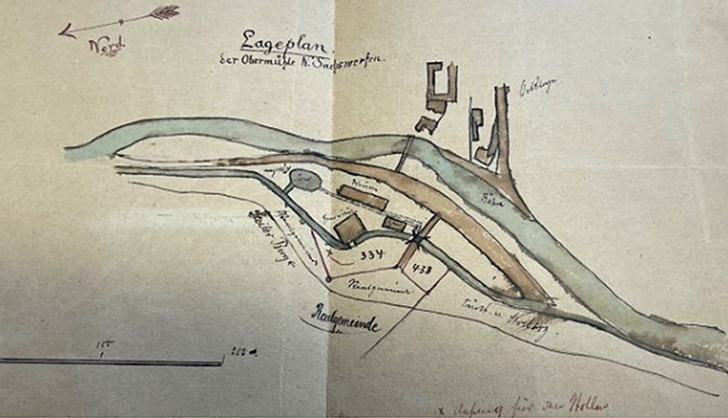 Lageplan Obermühle in Niedersachswerfen