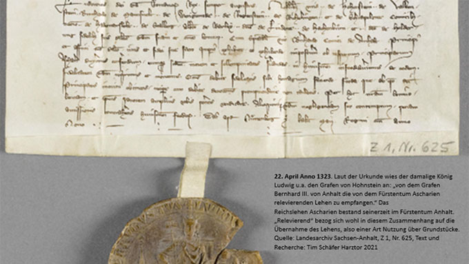 Urkunde Anno 1323