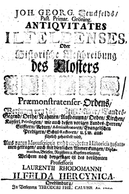 Urschrift Ilfelda Hercynica Urschrift Ilfelda Hercynica