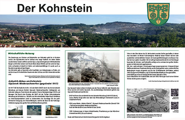 Der Kohnstein - Infotafel